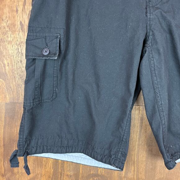 WeArFirst Mens Shorts Black Cargo Outdoors Active Gorpcore 100% Cotton 36x10 - Picture 4 of 12